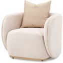 AICO Michael Amini Ariana Chair Beige - Gold (Promo)