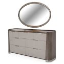 AICO Michael Amini Roxbury Park Dresser with Mirror in Slate