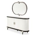 AICO Michael Amini Paris Chic Sideboard with Mirror in Espresso