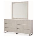 AICO Michael Amini Marin Dresser with Mirror in Greige