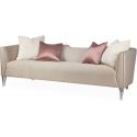 AICO Michael Amini Linea Sofa Metallic SilverMist (Promo)