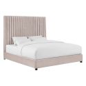 TOV Furniture Arabelle Blush Velvet Bed in Queen (CL1A) - CLEARANCE SALE