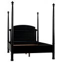 Noir Furniture New Douglas Bed, Queen, Hand Rubbed Black