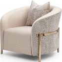 AICO Michael Amini Lisbon Chair - Opal Gold (Promo)