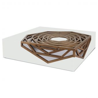 Oggetti Hanako Cocktail Table, White