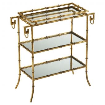 Cyan Design Bamboo Tray Table - Gold | Unlimited Furniture