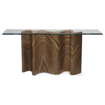 Oggetti Showtime Zigzag Console with Glass