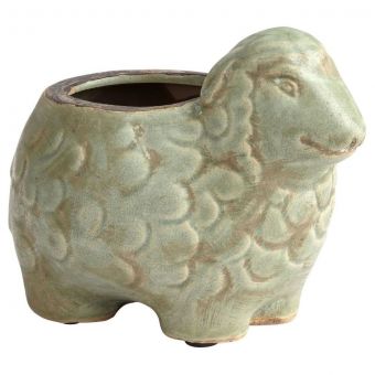 Cyan Design Lala Lamb Planter - Green Glaze | Unlimited Furniture
