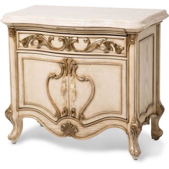 AICO Michael Amini Platine de Royale Nightstand