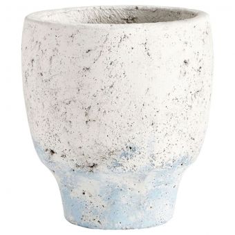 Cyan Design Small Venice Planter - Antique White Blue Accents | Unlimited Furniture