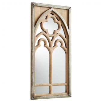 Cyan Design Carlita Mirror - Galvanized Metal and Natural Wood | Unlimited Furniture