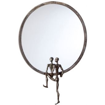 Cyan Design Kobe Mirror #2 - Raw Steel
