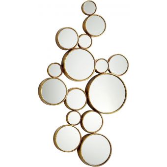 Cyan Design Bubbles Mirror - Gold