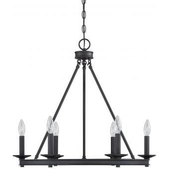 Savoy House Middleton 6-Light Chandelier in Matte Black