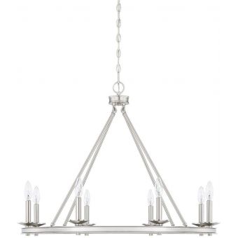 Savoy House Middleton 8-Light Chandelier in Satin Nickel