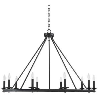 Savoy House Middleton 10-Light Chandelier in Matte Black