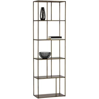 Sunpan MIXT Eiffel Bookcase - Small - Antique Brass