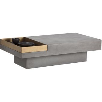 Sunpan MIXT Quill Coffee Table - Rectangular