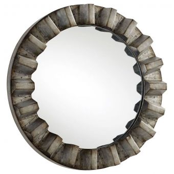 Cyan Design Medium Argos Mirror - Galvanized | Unlimited Furniture