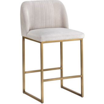 Sunpan MIXT Nevin Counter Stool - Polo Club Muslin