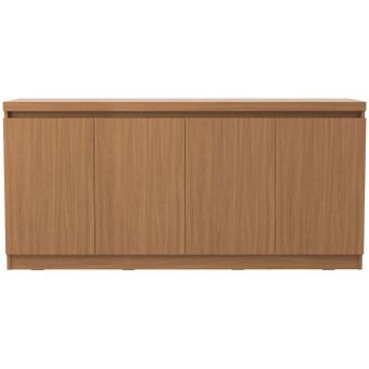 Manhattan Comfort Viennese 62.99" 6-Shelf Buffet Cabinet in Maple Cream