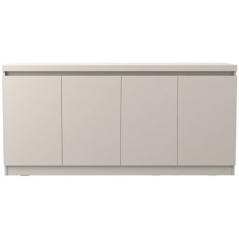Manhattan Comfort Viennese 62.99" 6-Shelf Buffet Cabinet in Off White