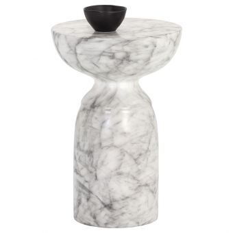 Sunpan MIXT Goya End Table - White