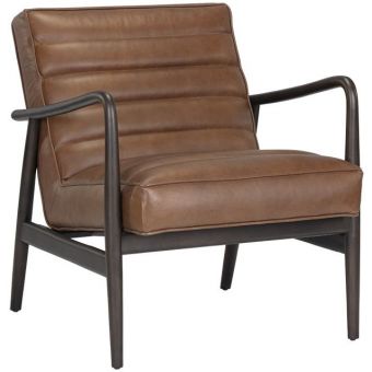 Sunpan MIXT Lyric Armchair - Vintage Caramel