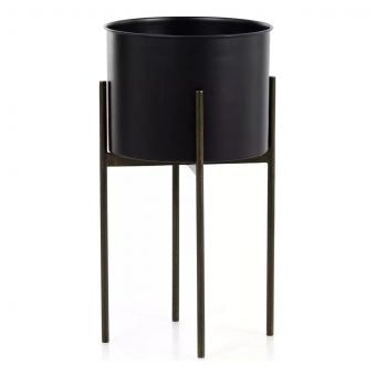 Four Hands Jed Planter - Iron Matte Black