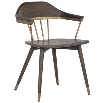 Sunpan Club Collection Soho Armchair - Peanut Leather