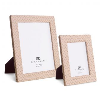 Eicholtz Picture Frame Sintra Tan Leather Set Of 2