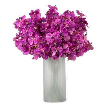 Eicholtz Bouquet Of Vanda Orchids Fuchsia Real Touch 24 Pcs