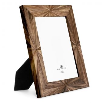 Eicholtz Picture Frame Harvard L Straw Marquetry Brown