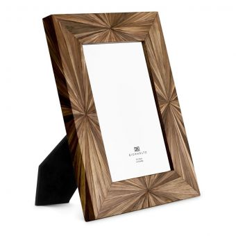 Eicholtz Picture Frame Harvard S Straw Marquetry Brown