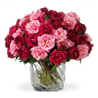 Eicholtz Bouquet Of Roses Multi Color Real Touch 72 Pcs/3 Varieties