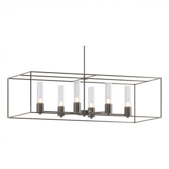 Hubbardton Forge Portico Pendant in Dark Smoke 138940-1793