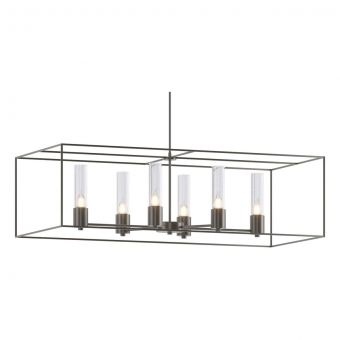 Hubbardton Forge Portico Pendant in Dark Smoke 138940-1795