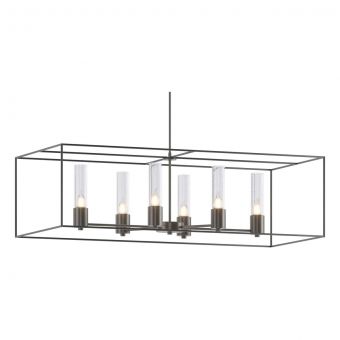 Hubbardton Forge Portico Pendant in Dark Smoke 138940-1797