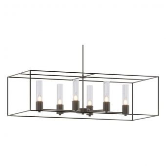 Hubbardton Forge Portico Pendant in Dark Smoke 138940-1799