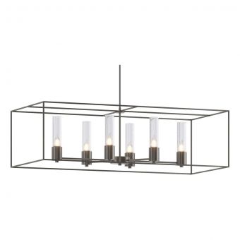 Hubbardton Forge Portico Pendant in Dark Smoke 138940-1801
