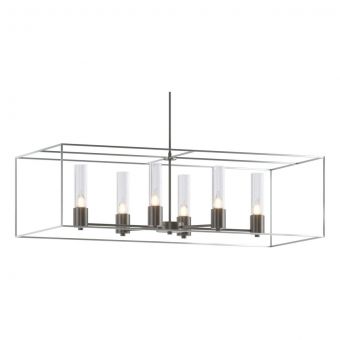 Hubbardton Forge Portico Pendant in Dark Smoke 138940-1803