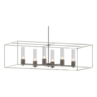 Hubbardton Forge Portico Pendant in Dark Smoke 138940-1807