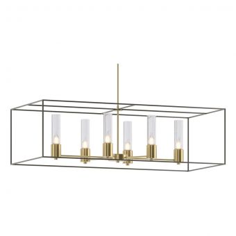 Hubbardton Forge Portico Pendant in Modern Brass 138940-1921