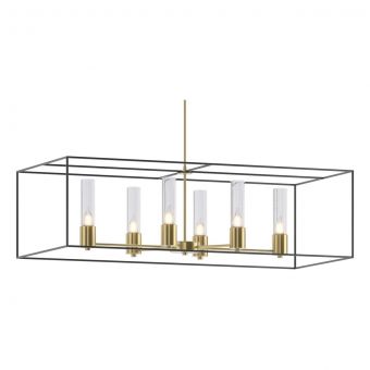 Hubbardton Forge Portico Pendant in Modern Brass 138940-1923