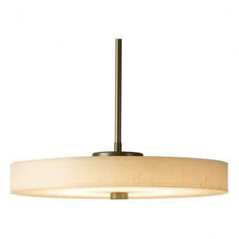 Hubbardton Forge Disq LED Pendant in Dark Smoke, Spun Frost (SH)