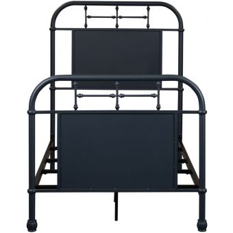 Liberty Furniture Vintage Series Twin Metal Bed in Navy