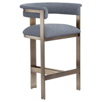 Interlude Home Darcy Counter Stool in Azure