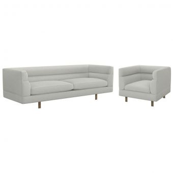 Interlude Home Ornette Sofa Set in Fresco
