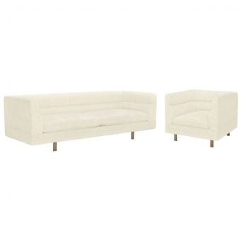 Interlude Home Ornette Sofa Set in Down