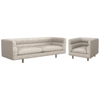 Interlude Home Ornette Sofa Set in Bungalow